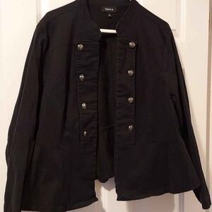 Torrid Black Buttoned Utility Jacket